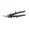 Aviation Snips with Wire Cutter, Left, Serrated blades of forged steel for superior strength and durability