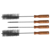 Grip-Cleaning Brush Set, Set of four wire-bristle brushes designed for cleaning Klein wire- and cable-pulling grips