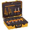 1000V Insulated Utility Tool Kit in Hard Case, 13-Piece, A set of 13 professional, insulated tools including assorted (4) pliers, (6) screwdrivers, (1) cable cutter, pump pliers and a skinning knife. (See individual tool listings for more details.)