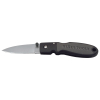Lightweight Lockback Knife, 2-3/8-Inch Drop Point Blade, Black Handle, Blade is AUS8 stainless