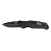 Pocket Knife, Black, Drop Point Blade, Black, fine-edge drop point blade is made of 440A stainless steel for superior edge retention and ease of sharpening