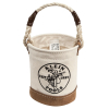 Mini Tool Bucket, Leather-Bottom, Tool Bucket is made of heavy duty natural canvas with a leather-reinforced bottom