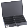 Mid-Size 8-Compartment Storage Box, Each box has a carrying handle, positive pull-down locking catch