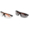 Standard Safety Glasses-Semi Frame, Combo Pack, Safety glasses with low profile narrow lens wrap around design to blend seamlessly to your face
