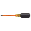 Insulated 1/8-Inch Slotted Screwdriver, 4-Inch, Perfect for working in control boxes or other terminal block applications where insulated tools are necessary