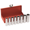 1/2-Inch Drive Deep Socket Wrench Set, 8-Piece, Socket Wrench drive type: Hex