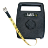 Tape Measure, 50-Foot Woven Fiberglass, with Case, Woven fiberglass tape with moisture-proof coating of polyvinyl chloride assures durability and protects against oil or chemicals