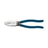 Lineman's Pliers, Side Cutters with New England Nose, 8-Inch, Lineman's Pliers have streamlined design with sure-gripping, cross-hatched knurled jaws