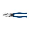 Lineman's Pliers, New England Nose, 9-Inch, Pliers with high-leverage design rivet is closer to the cutting edge for 46-percent greater cutting and gripping power than other plier designs