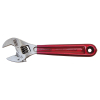 Adjustable Wrench, Plastic Dipped, 4-Inch, Plastic-dipped handles for added comfort