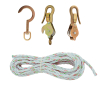 H1802-30S 092644480287 Block and Tackle, Spliced to Block 268, w/Hook 258, These are NOT occupational protective hooks. NOT for human support
