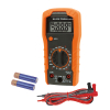 Digital Multimeter, Manual-Ranging, 600V, Multimeter measures up to 600V AC/DC voltage, 10A DC current and 2MOhms resistance