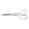 Shear, Curved Handle, Blunt Tip, 8-7/8-Inch, Scissors constructed of chrome over nickel plated carbon steel