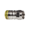 Push-On F Connectors RG6/6Q 10-Pack, Patented cable grip design for easy installation and strong hold