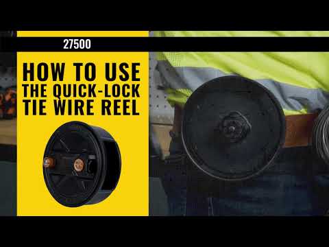 How to use the Klein Tools Quick-Lock Tie Wire Reel (27500)