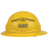 60262 Hard Hat, Vented, Full Brim Style, Yellow Image 7