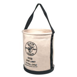 5109 Canvas Bucket, Wide-Opening, Straight-Wall, Molded Bottom, 12-Inch Image 