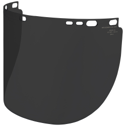 60531 Replacement Face Shield Lens, Full Brim Hard Hat, Gray Tint Image 