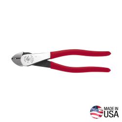 D2438 Diagonal Cutting Pliers, High-Leverage, Stripping, 8-Inch Image 