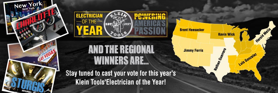 Klein Tools 2017 Electrician of the Year - Regional Winners Announced
