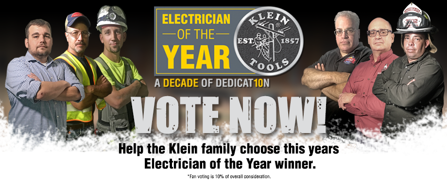 Klein Tools 2016 Electrician of the Year - vote now