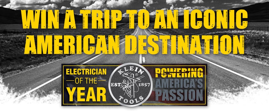 Klein Tools 2017 Electrician of the Year search