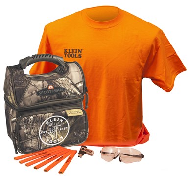 Klein back-to-school kit with camo cooler
