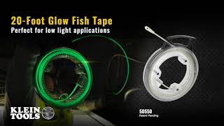 20-Foot Glow Fish Tape, Glow-in-the-dark fiberglass fish tape
