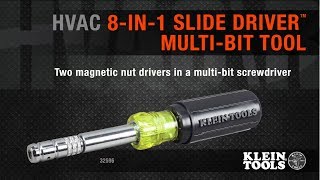 HVAC 8-in-1 Slide Driver Multi-Bit Tool