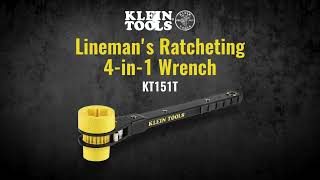 4-in-1 Lineman's Ratcheting Wrench (KT151T)