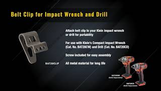 Belt Clip for Impact Wrench and Drill (BAT20CTCLIP)