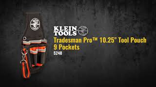 Tradesman Pro™ Tool Pouch, 9 Pockets, 10.25 x 5.5 x 10.25-Inch (5240)
