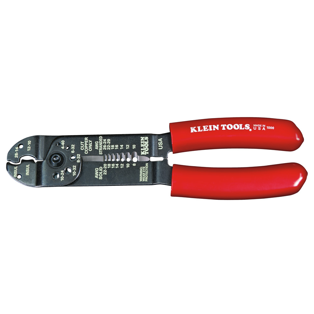 Professional Crimping Electrical Multi-Tool Red Wire Stripper/Cutter/Crimper 
