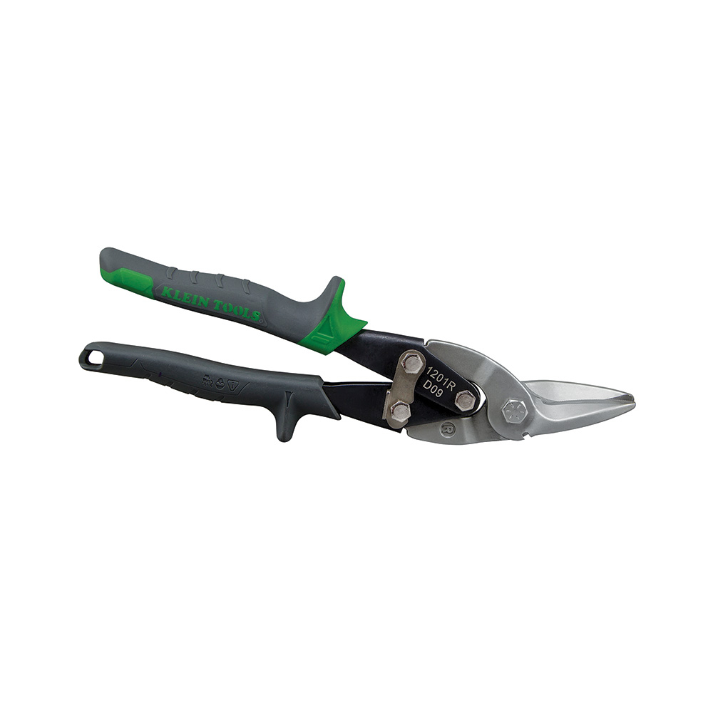 Aviation Snips with Wire Cutter, Right