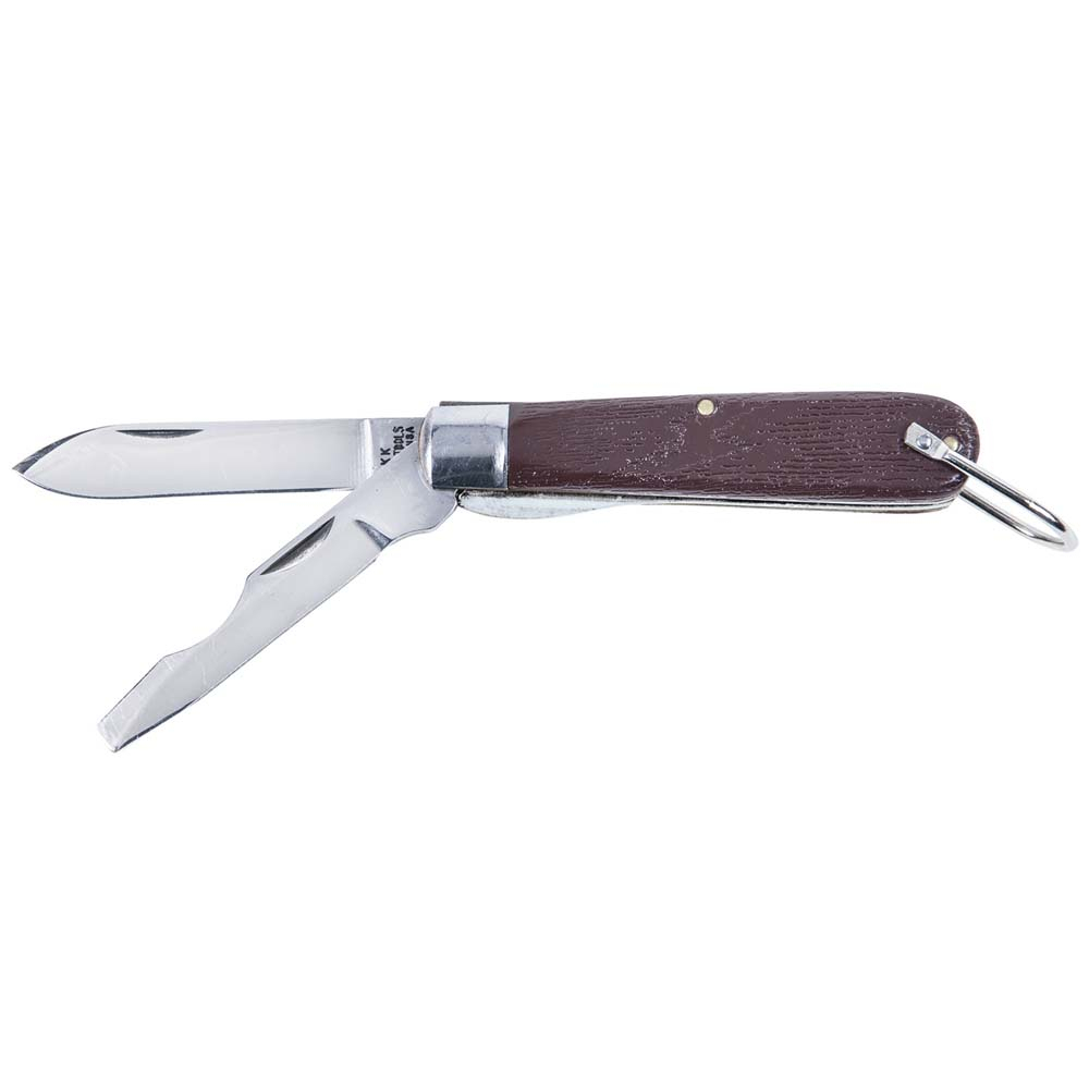 2 Blade Pocket Knife, Steel, 2-1/2-Inch Blade