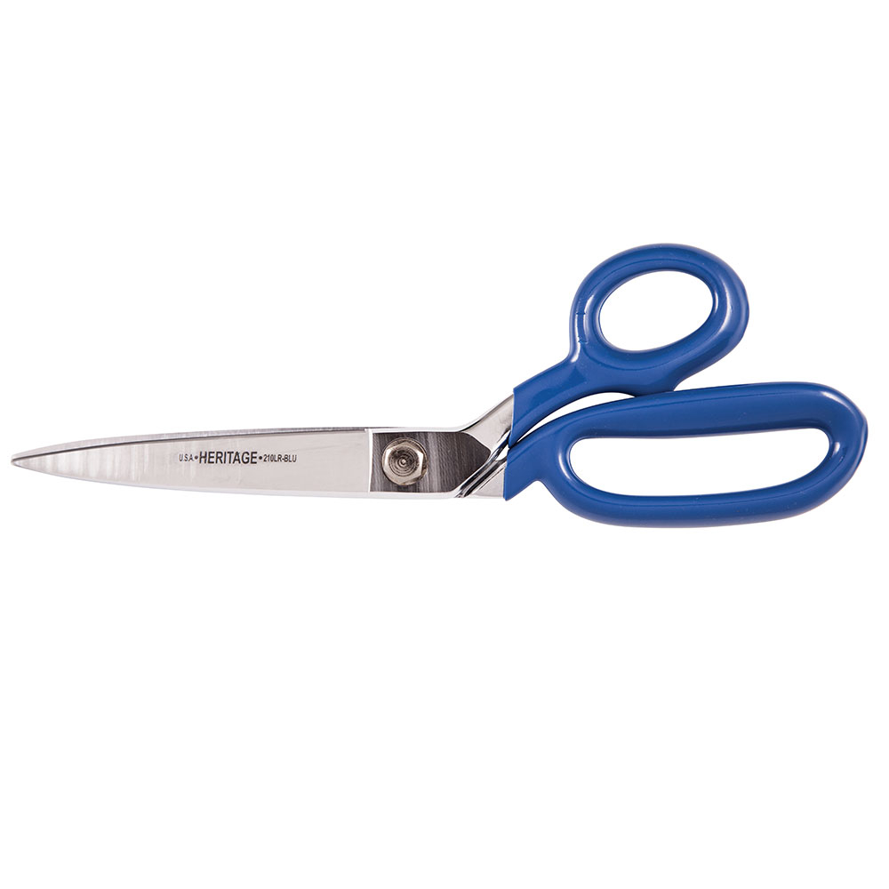Bent Trimmer w/Large Ring, Coated Handles, 10-Inch