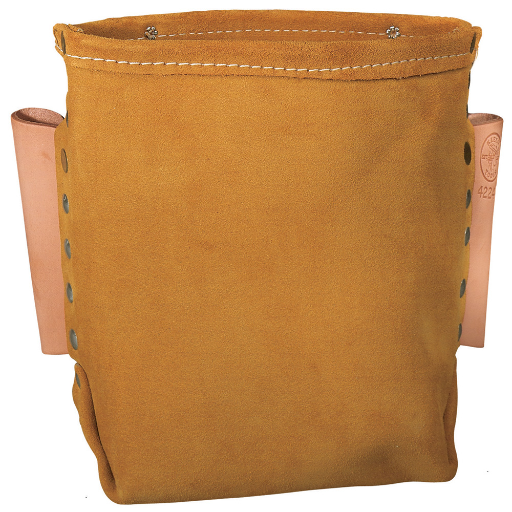 Leather Bolt Bag / Tool Pouch /Tool Bag, 5 x 8.5 x 8.5-Inch