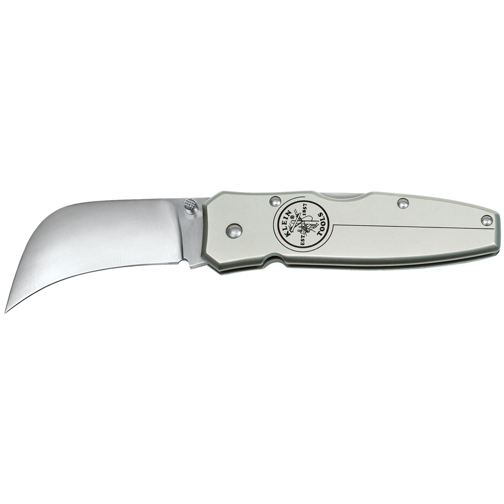 Lockback Knife 2-5/8-Inch Hawkbill Blade, Aluminum Handle