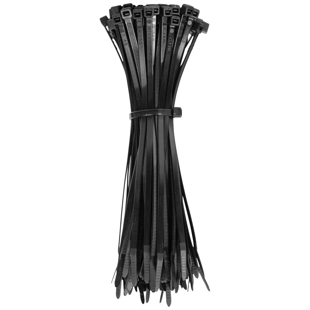 Cable Ties, Zip Ties, 50-Pound Tensile Strength, 7.75-Inch, Black