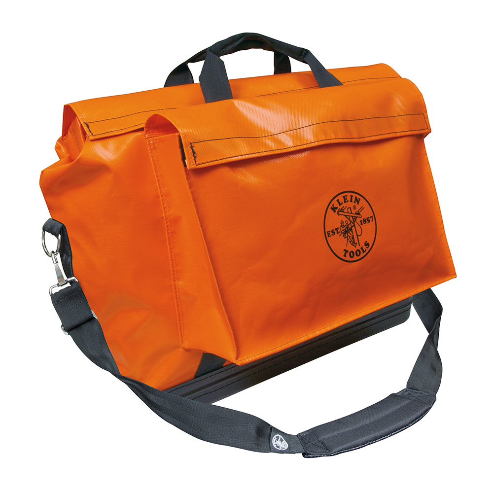 Tool Bag, Vinyl Equipment Bag, Orange, Large