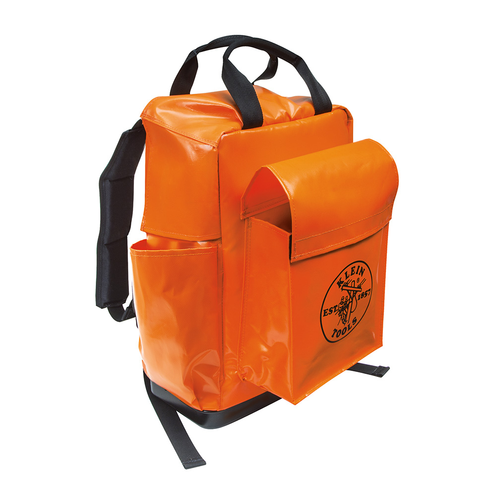 Tool Bag Backpack, 18-Inch, Orange