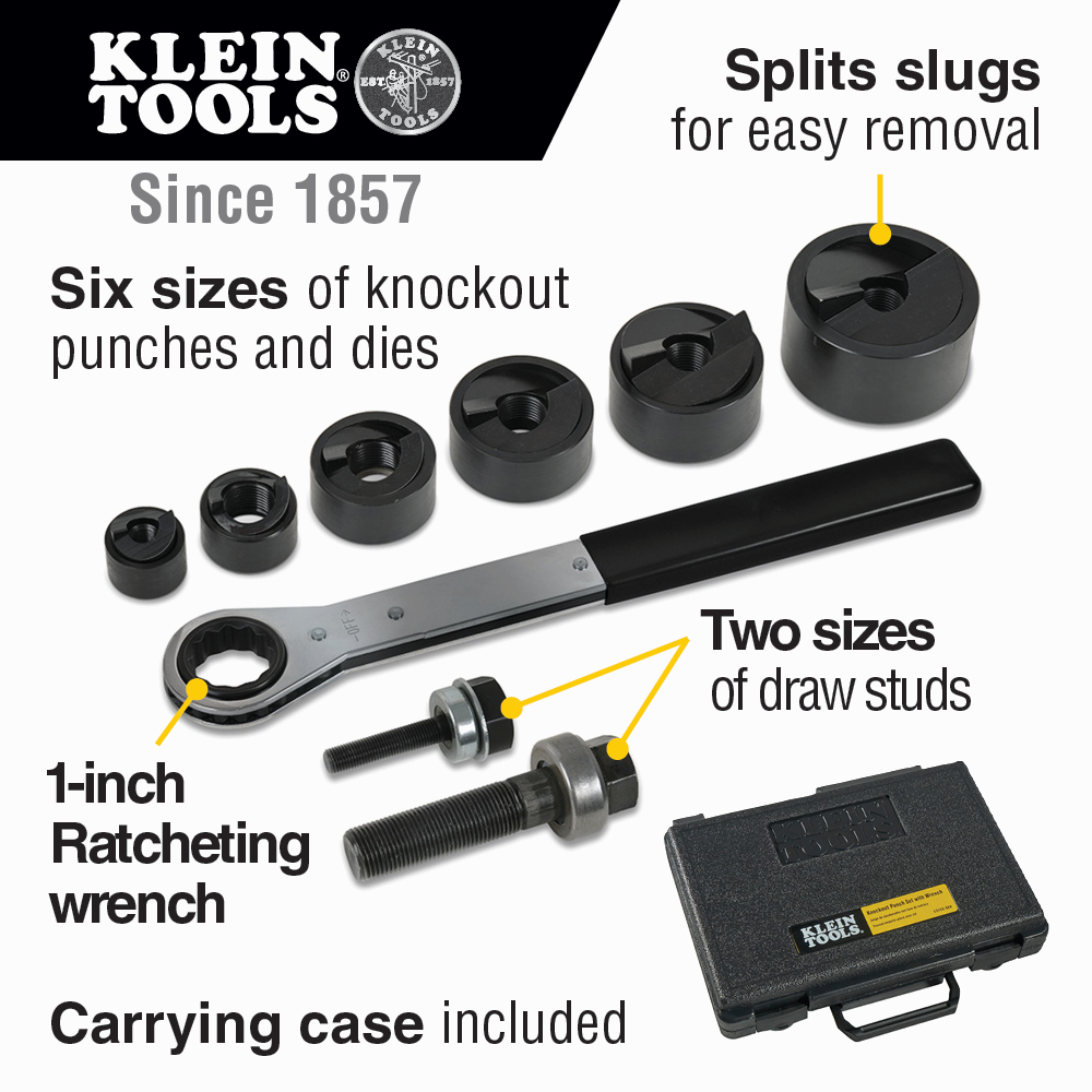 Details about   Klein Tools Punch Set Nail Setter Chamfered Head Knurled Handle Brass 5 Piece 