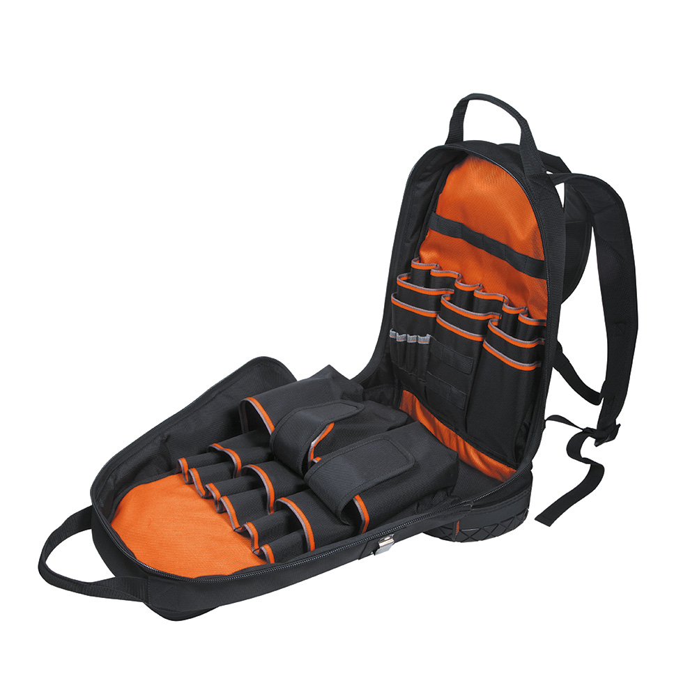 Tradesman Pro™ Tool Bag Backpack, 39 Pockets, Black, 14-Inch 