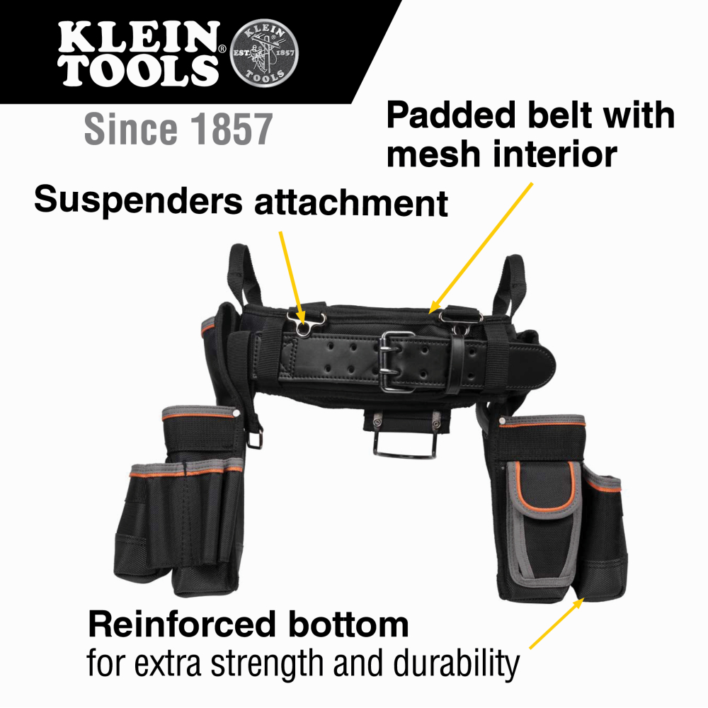 Tradesman Pro™ Electrician's Tool Belt, Large - 55428 | Klein 
