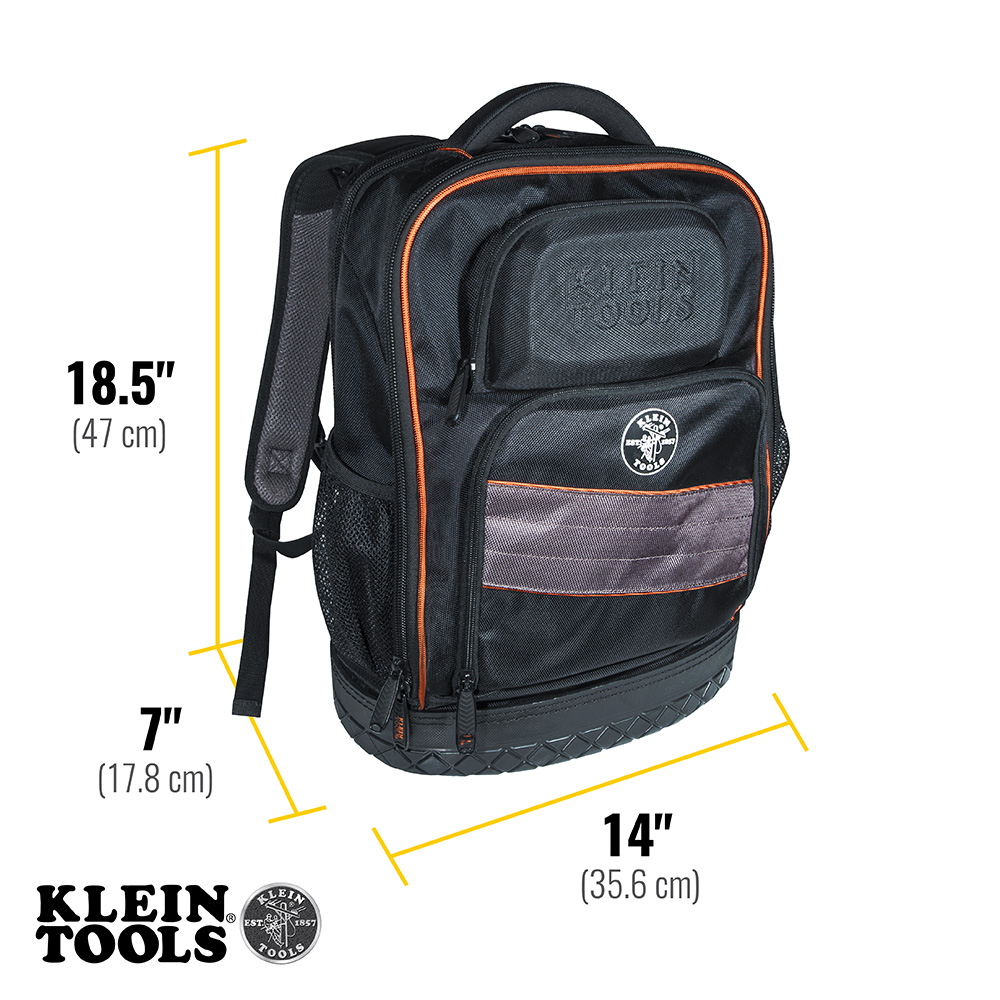 Tradesman Pro™ Backpack / Tool Bag, 25 Pockets, 1-Inch Laptop Pocket -  55456BPL | Klein Tools - For Professionals since 1857