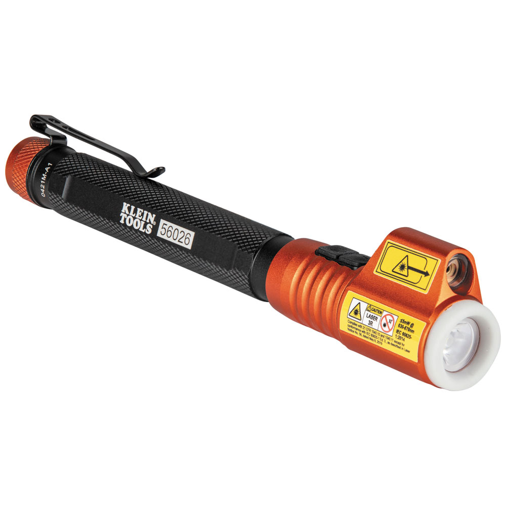 Inspection Penlight with Class 3R Red Laser Pointer