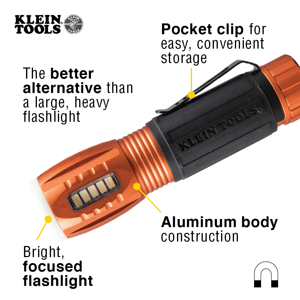 LED Flashlight with Work Light - 56028 | Klein Tools - For 