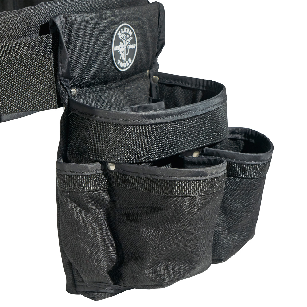 Electrician's Padded Tool Belt/Pouch Combo, 27-Pocket, 4-Piece, XL 