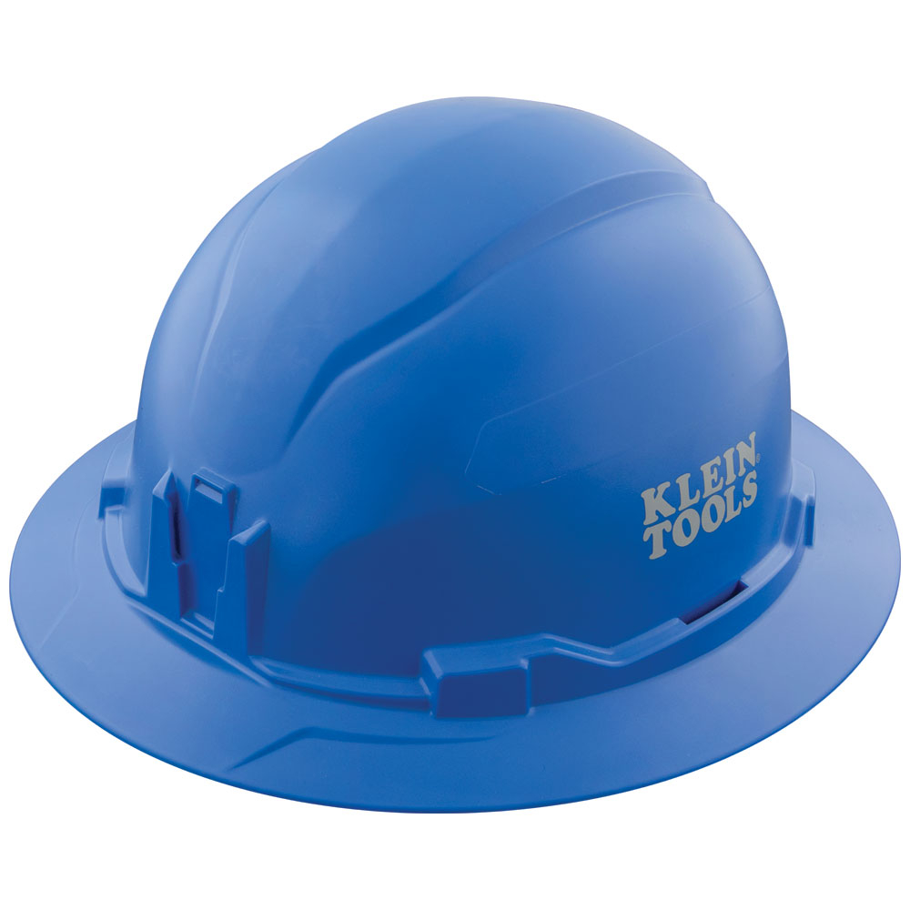 Hard Hat, Non-Vented, Full Brim Style , Blue