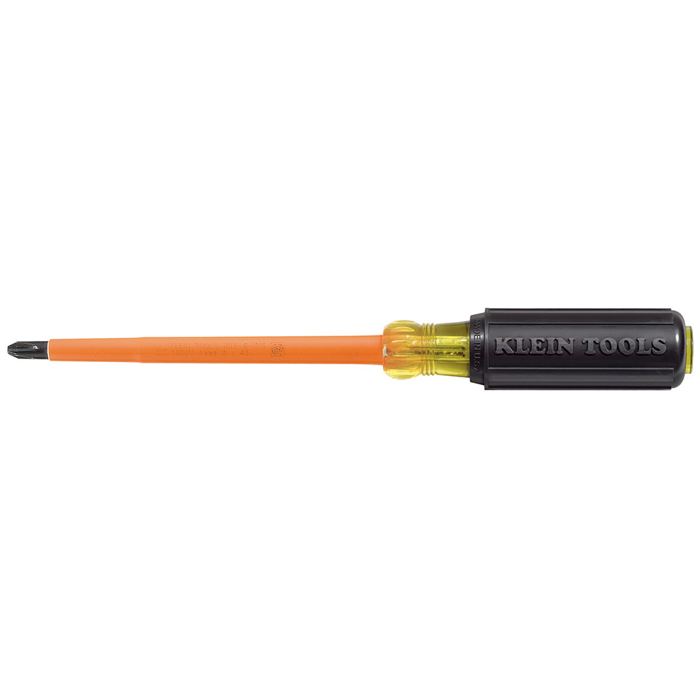 Insulated Screwdriver, #2 Phillips Tip, 4-Inch